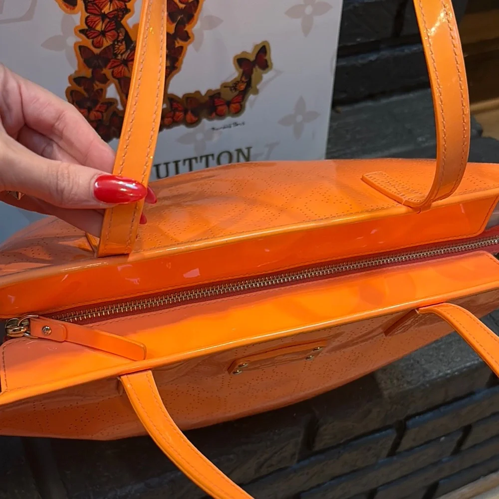 Kate Spade New York Patent Leather Tote - orange